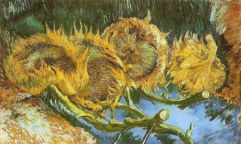 Vincent Van Gogh Four Cut Sunflowers China oil painting art